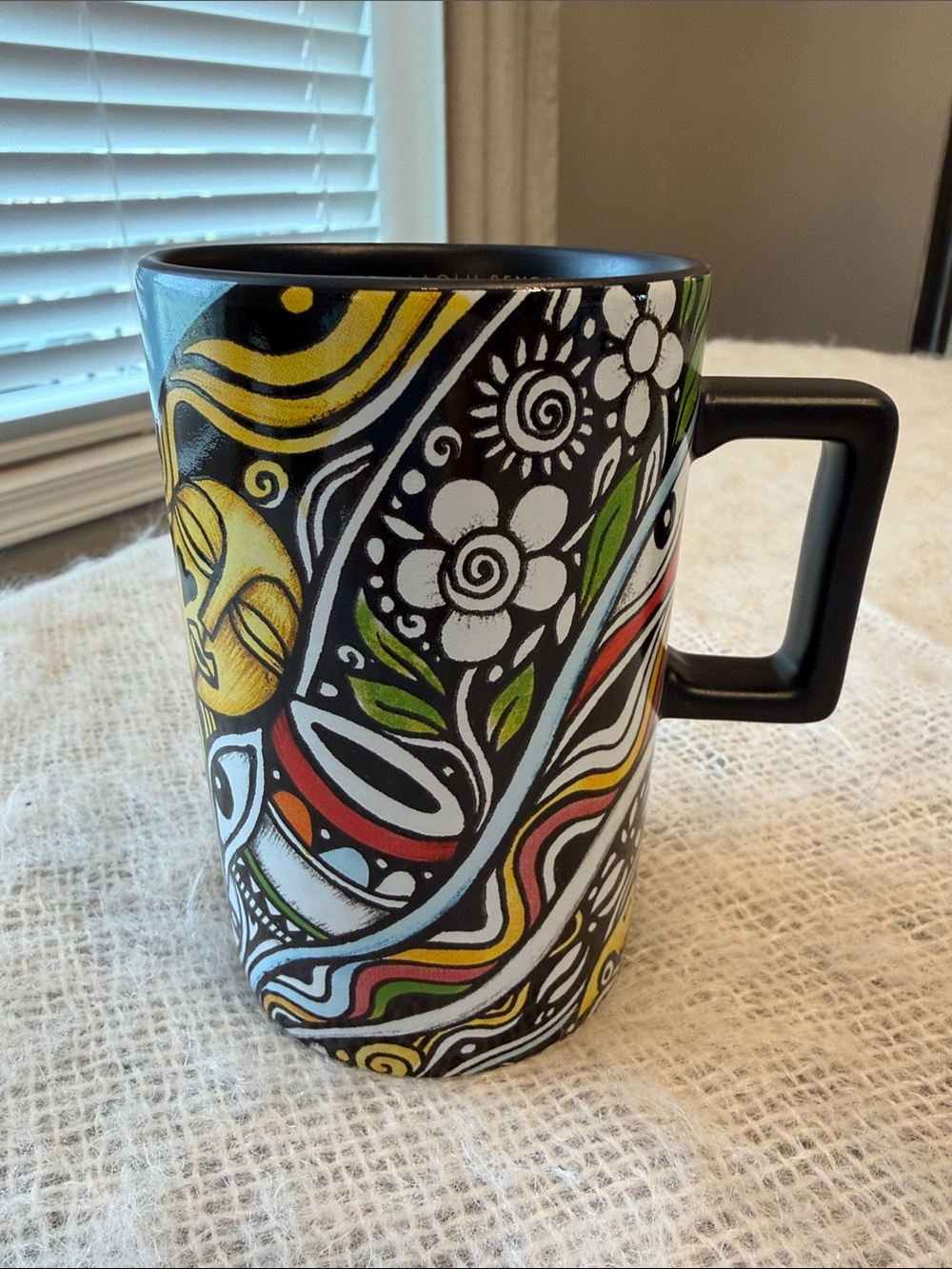 Starbucks Coffee Limited Laolu Senbanjo 2018 Coffee Mug Cup 12 oz Black